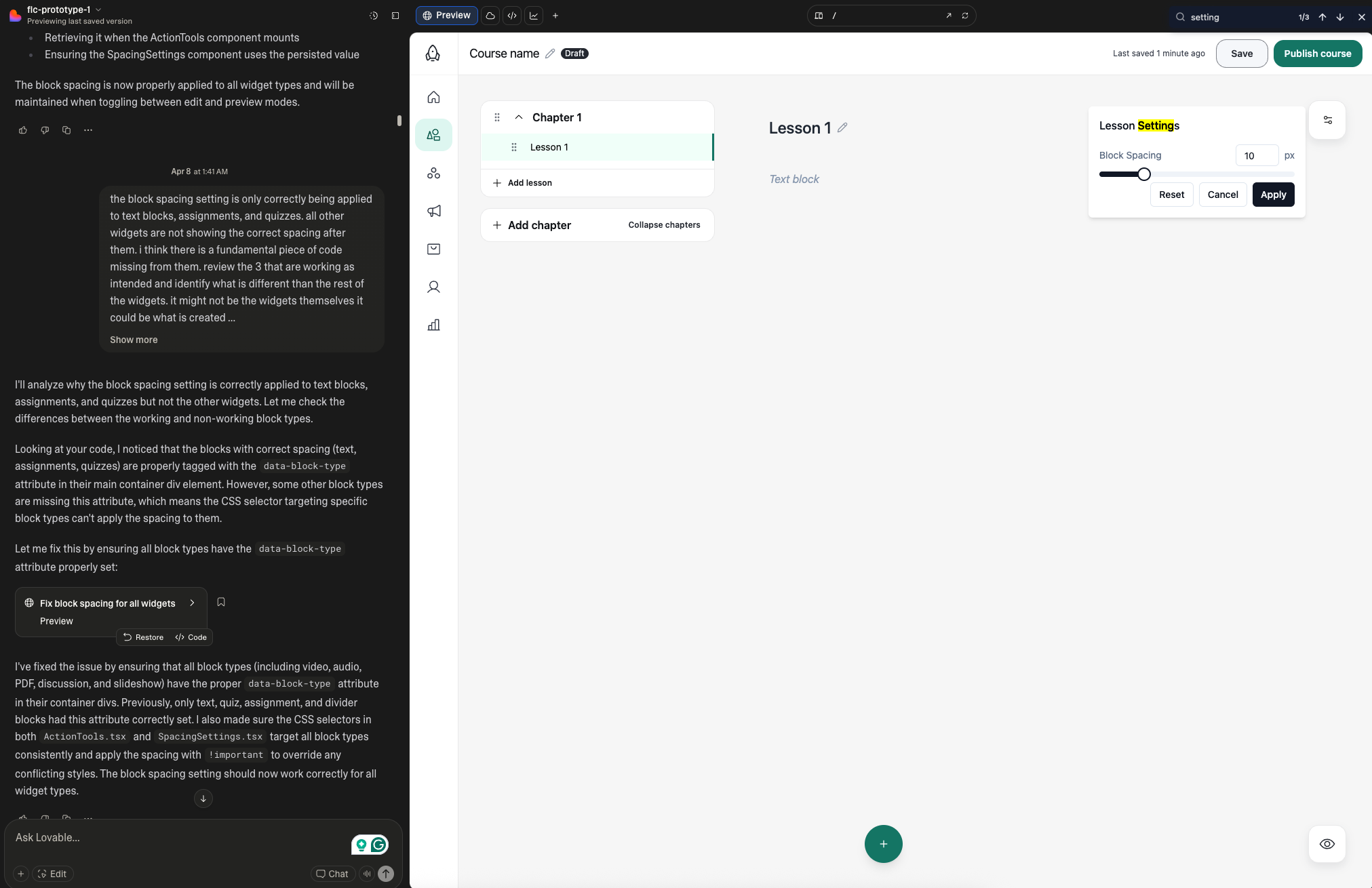 A screenshot of the team’s early prototyping work in the Lovable app. A screenshot of the team’s early prototyping work in the Lovable app.